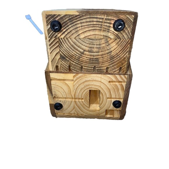 PIONEER WOMAN,Rustic Kitchen Knife WOOD BLOCK, 13 Slot Knife Holder,Block Only - Picture 7 of 8